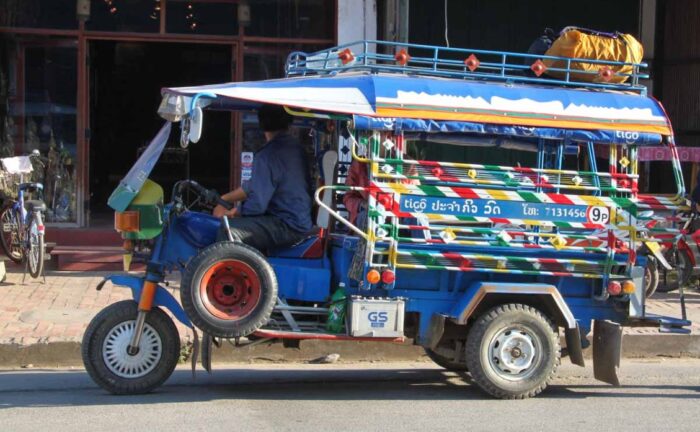 Tuk tuk transport in Luang Prabang and Laos 2024 - David Allan