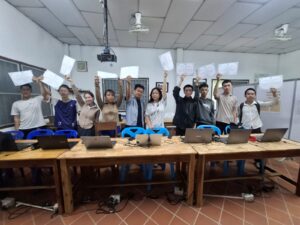 Learning English and computer skills in Luang Prabang Laos